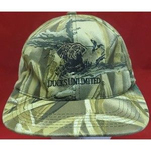 Ducks Unlimited Strapback Hat Trucker Camo Hat Outdoor Cap